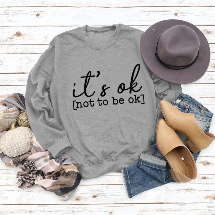 Grey sweater (black font) / S
