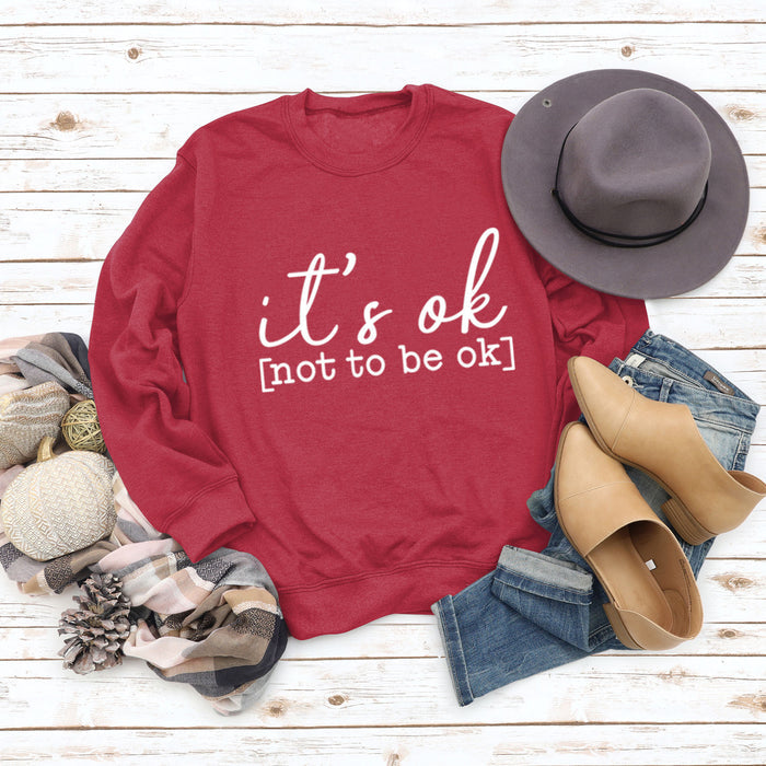 Red sweater (white font) / S
