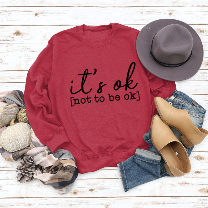 Red sweater (black font) / S