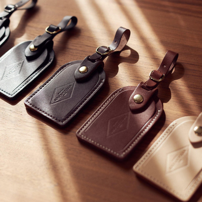 Ivory Leather - Luggage Tag Accessories Steamline Luggage