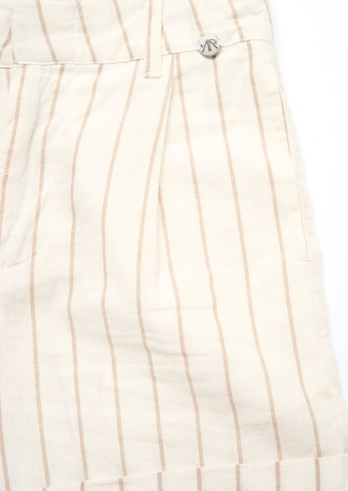 Jake Turn Up Stripe Suit Short