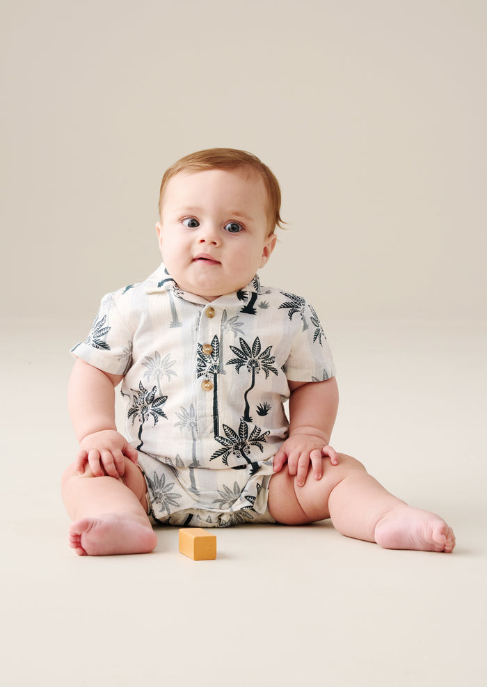 Jamie Palm Print Romper