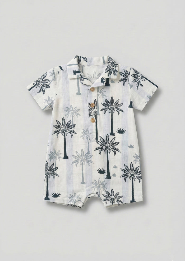 Jamie Palm Print Romper