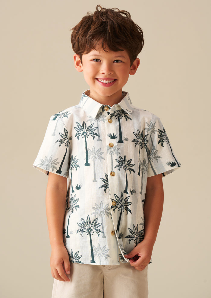 Jamie Palm Stripe Shirt