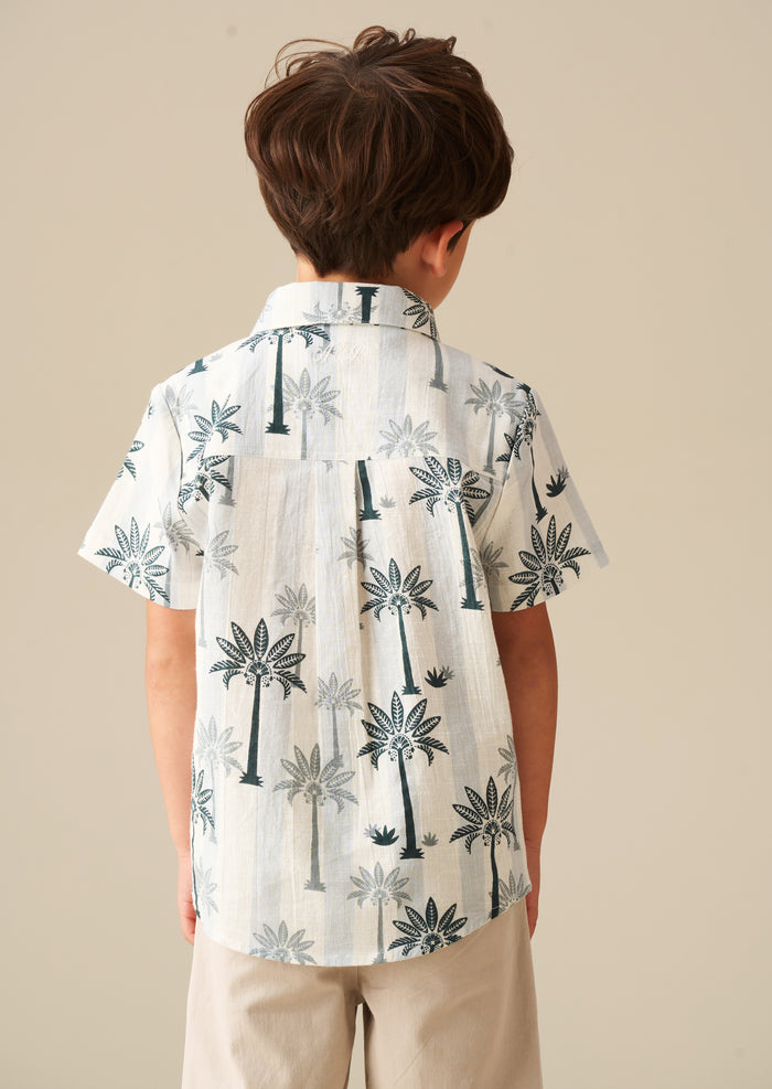 Jamie Palm Stripe Shirt
