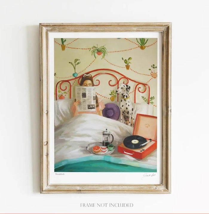 Janet6 Hill Houseplants Fine Art Print