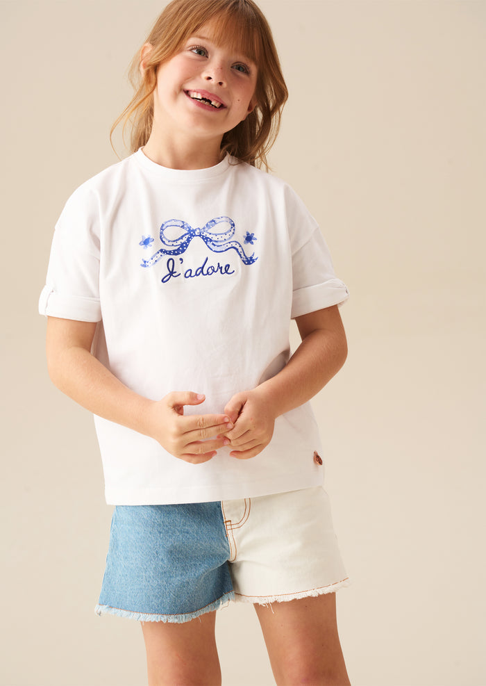 Joanie Floral Placement Print T Shirt