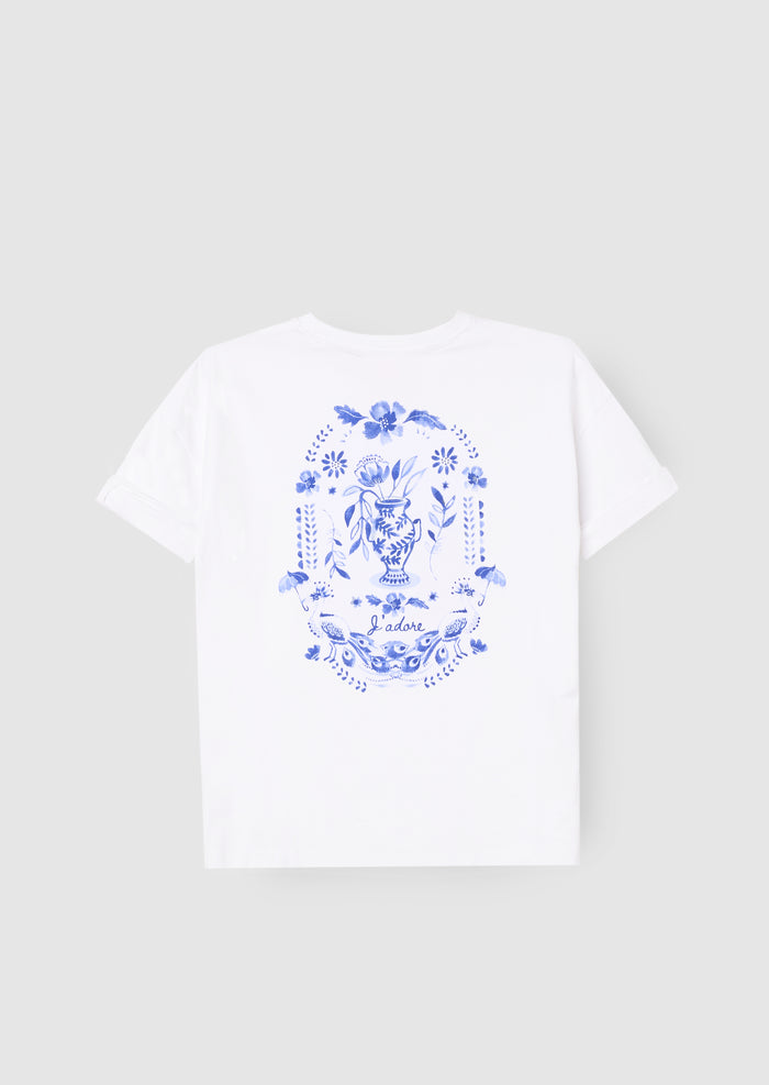 Joanie Floral Placement Print T Shirt