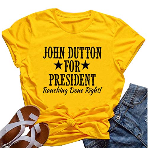 John Dutton for President Star T-Shirt for Women