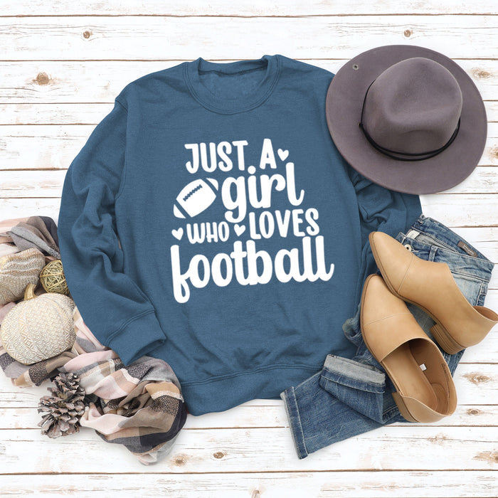 Blue sweater (white font) / S