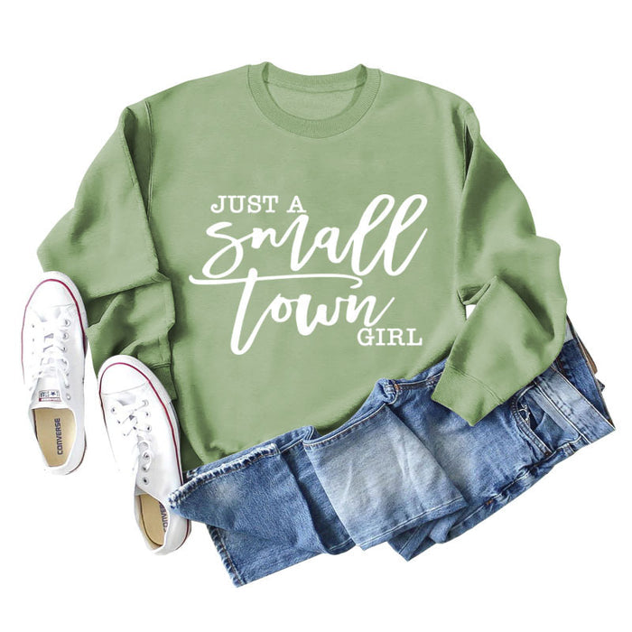 Olive sweater (white font) / S