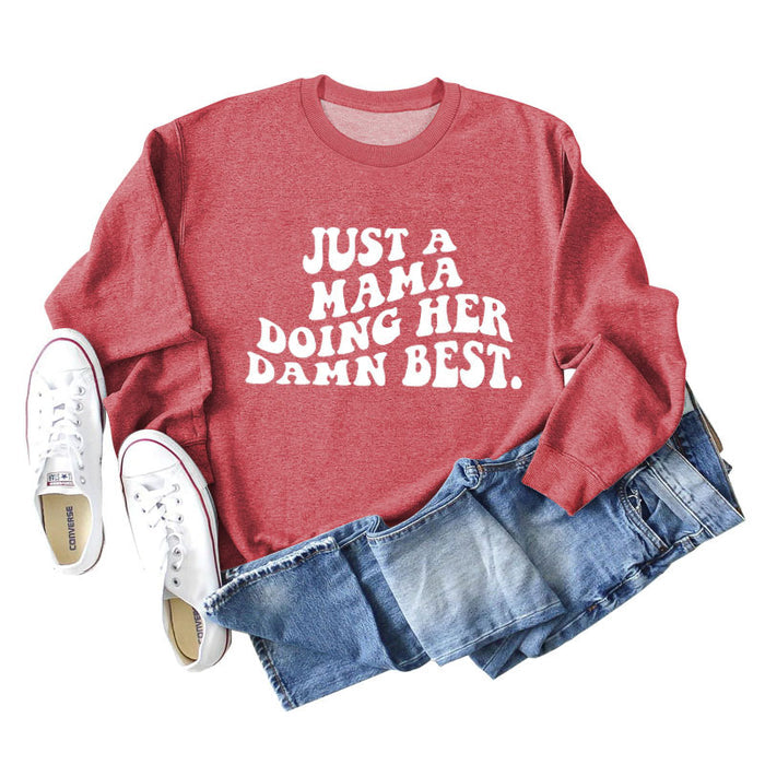 Red sweater (white font) / S