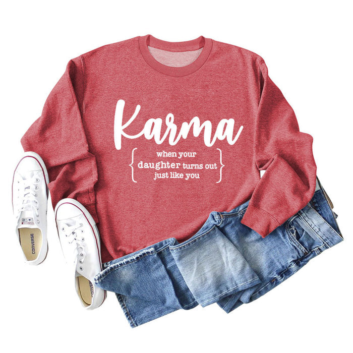 Red hoodie (white font) / S