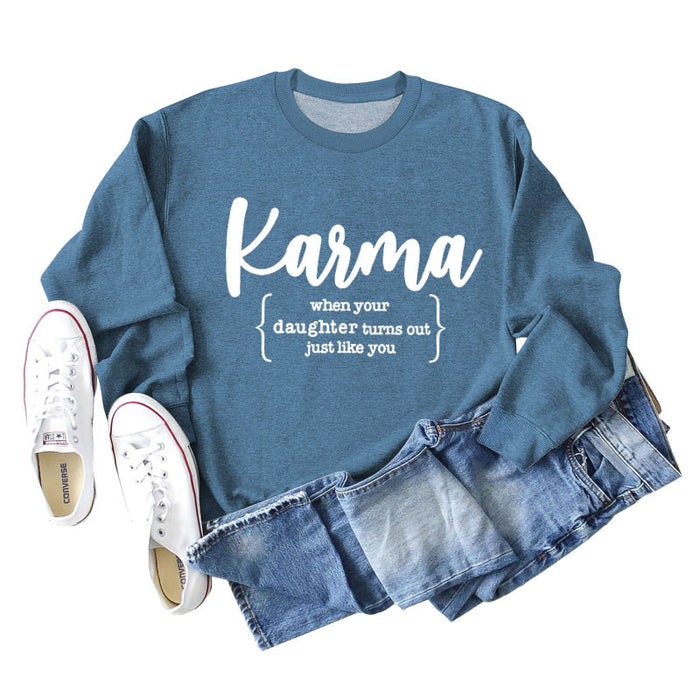 Blue hoodie (white font) / S