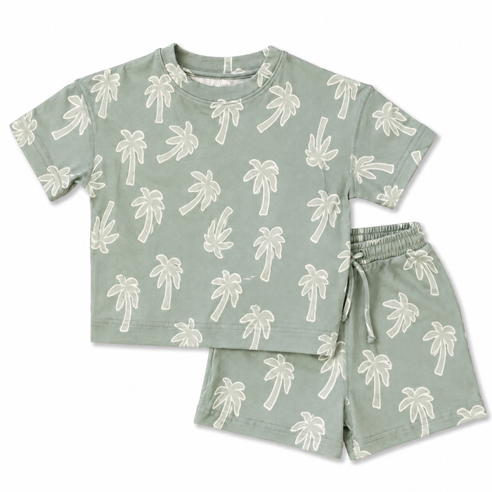 Keep Palm and Carry On CALM CLOUD Short Kid's Set