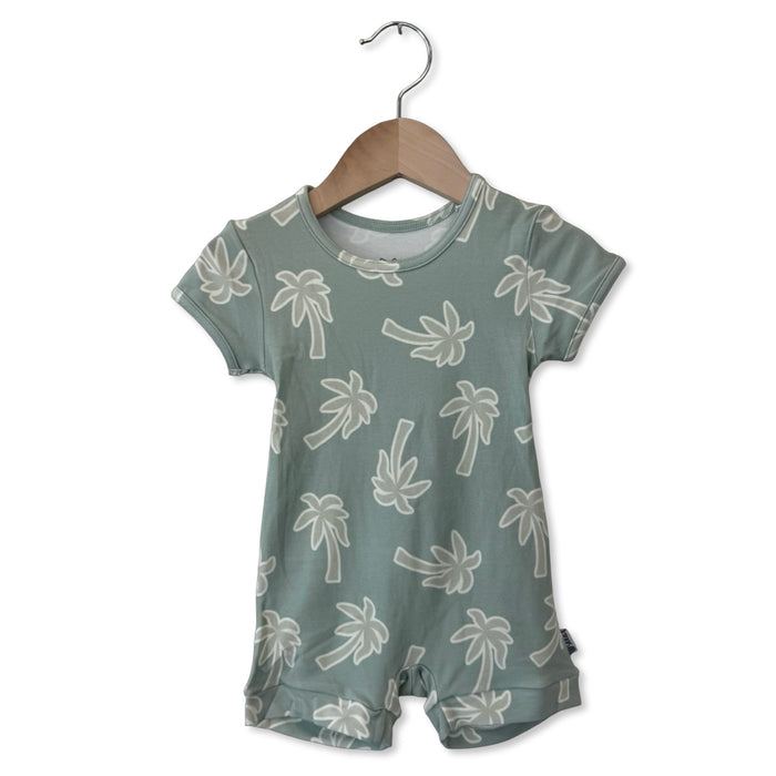 Keep Palm and Carry On Shorty Romper Luxe Edition | Cotton Bamboo Blend