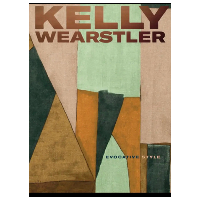 Book cover with abstract geometric design and 'Kelly Wearstler' text
