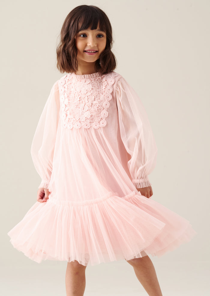 Keria Lace Yoke Boho Dress
