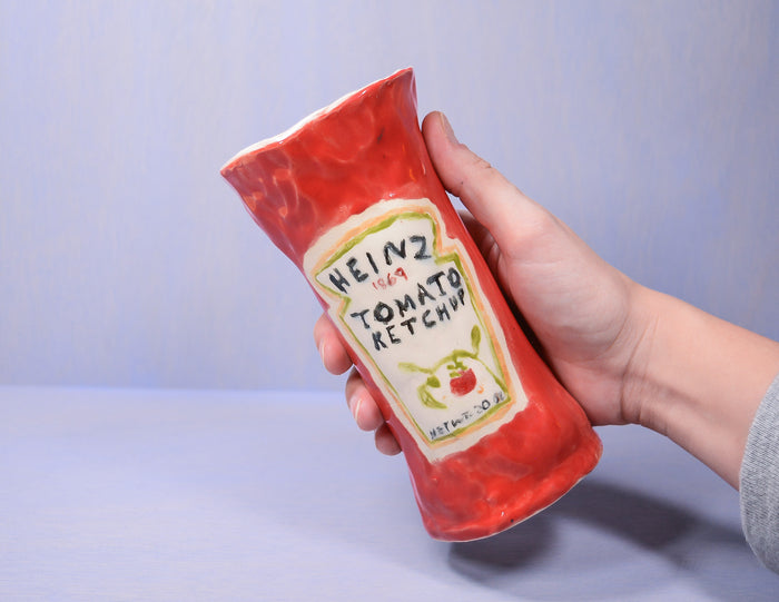 Ketchup Hand Built Vase