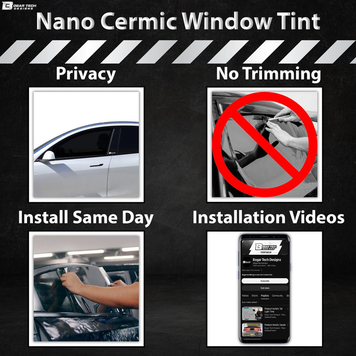 Fits Kia Sorento 2011-2015 Premium Nano Ceramic Precut Window Tint Film Kit Front Rear Windows Windshield - Bogar Tech Designs