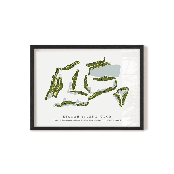 Kiawah Island Club - River Course | Golf Course Print | Black+Frame