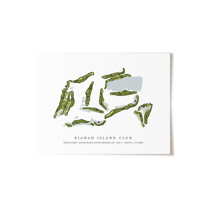 Kiawah Island Club - River Course | Golf Course Print | Unframed