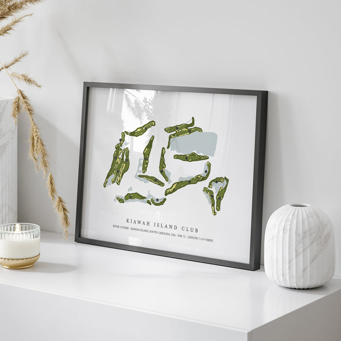 Kiawah Island Club - River Course | Golf Course Print | On+Table