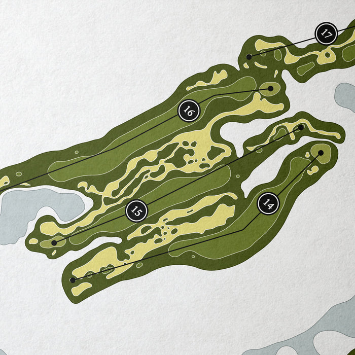 Kiawah Island Club - River Course | Golf Course Print | Close+Up