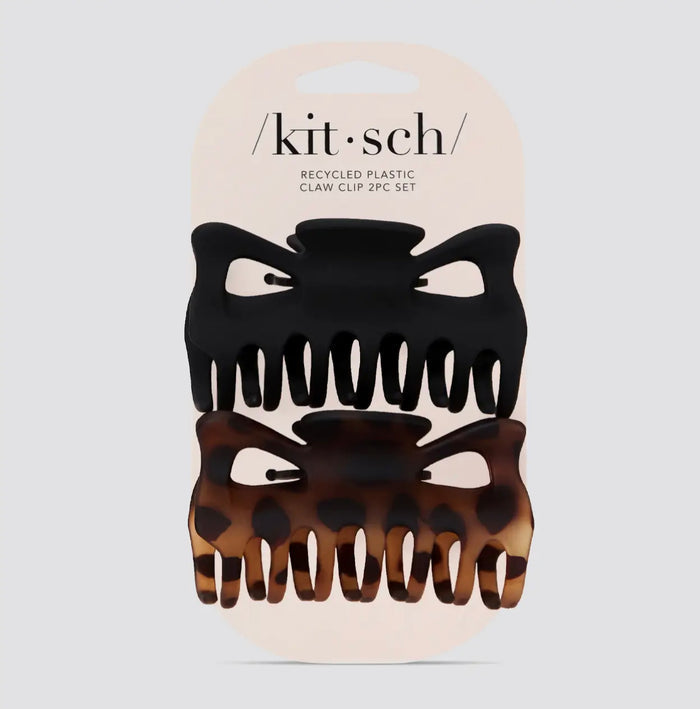KITSCH RECYCLED LARGE CLAW CLIP 2PC