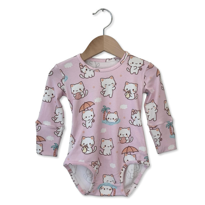 Kitty Daydream Long Sleeve Snuggle Bug Bodysuit