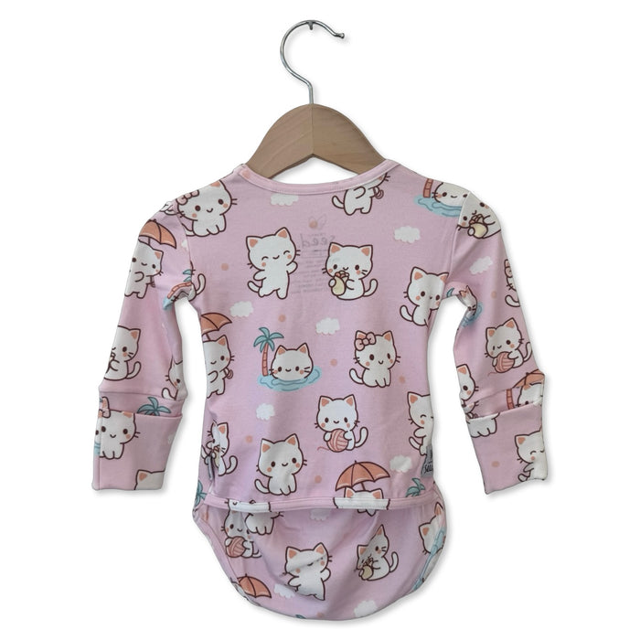Kitty Daydream Long Sleeve Snuggle Bug Bodysuit