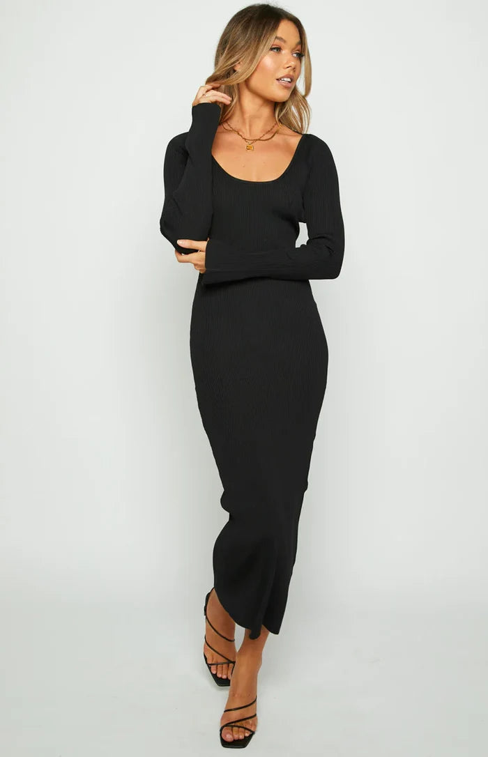Kylie Black Maxi Dress