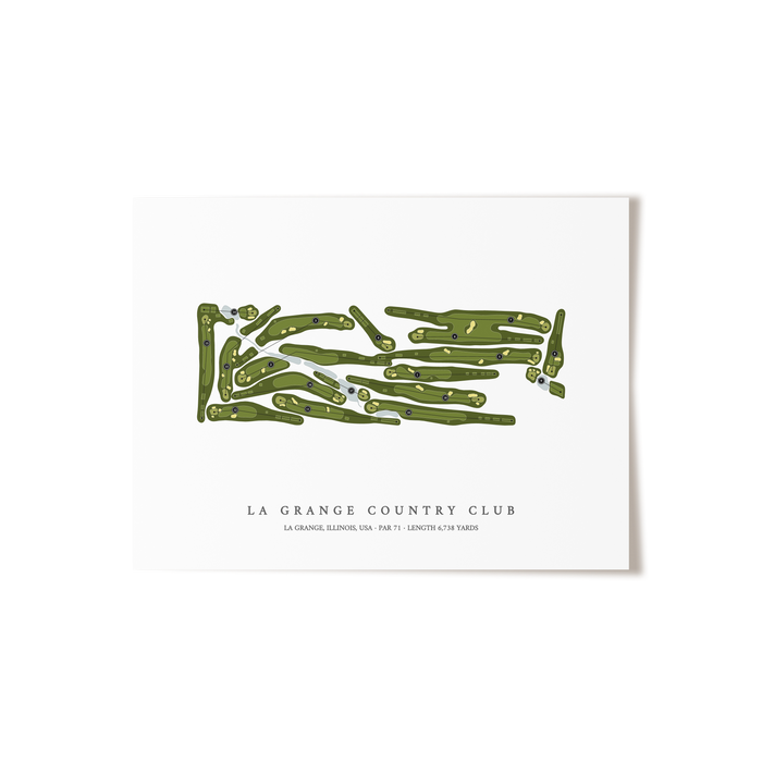 La Grange Country Club | Golf Course Print | Unframed