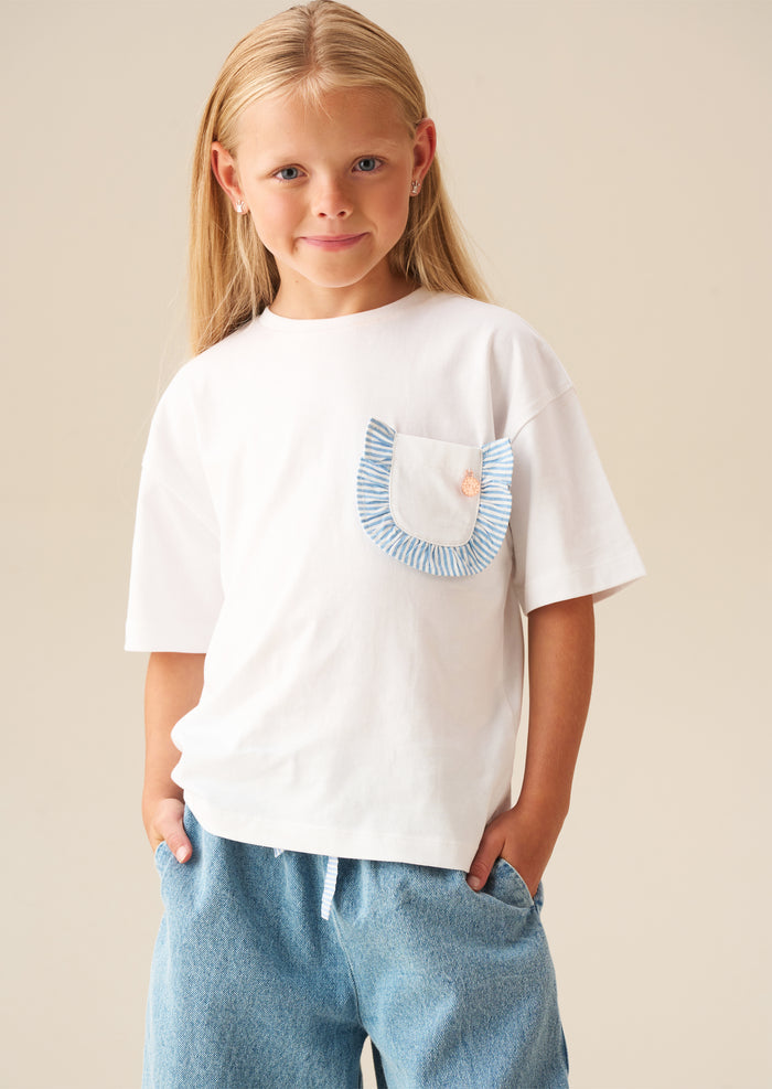 Lacey Frill Pocket Oversized Shirt