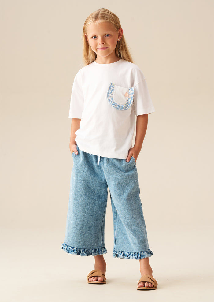 Lacey Frill Pocket Oversized Shirt