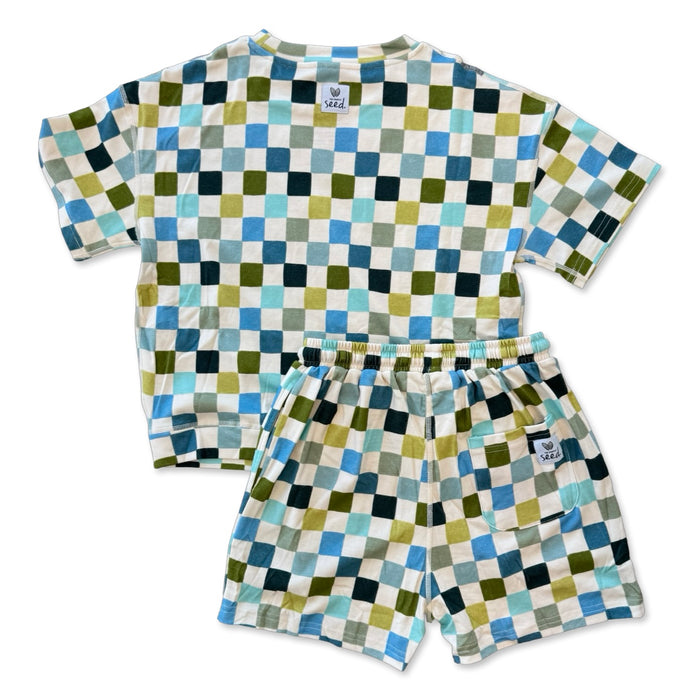 Lagoon Check CALM CLOUD Short Kid's Set