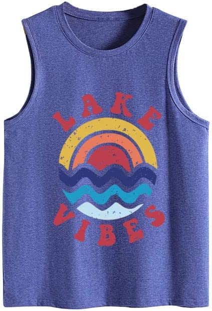 Lake-Vibes Summer Tank Tops Shirt