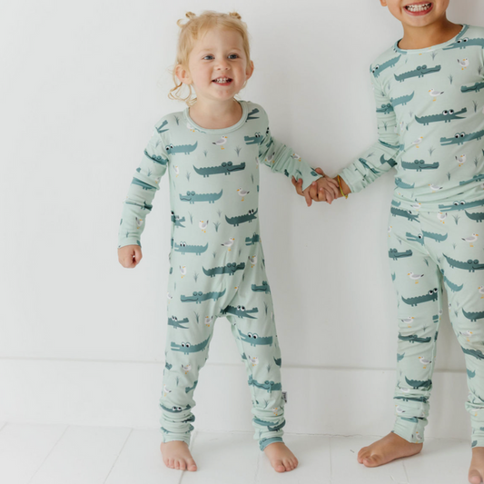 Later Gator Day to Night Romper Luxe Edition | Cotton Bamboo Blend