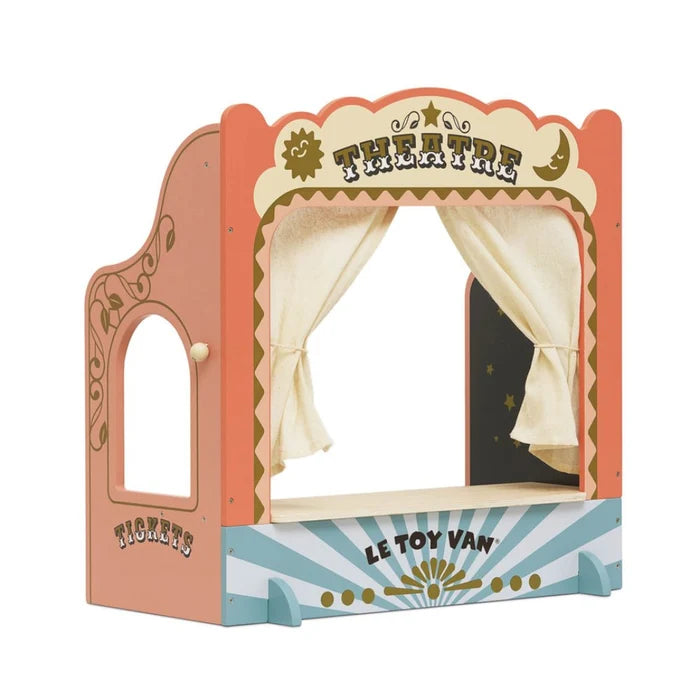 Le Toy Van Kitchen Tabletop Puppet Wooden Theatre