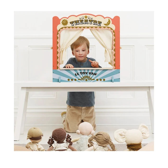 Le Toy Van Kitchen Tabletop Puppet Wooden Theatre