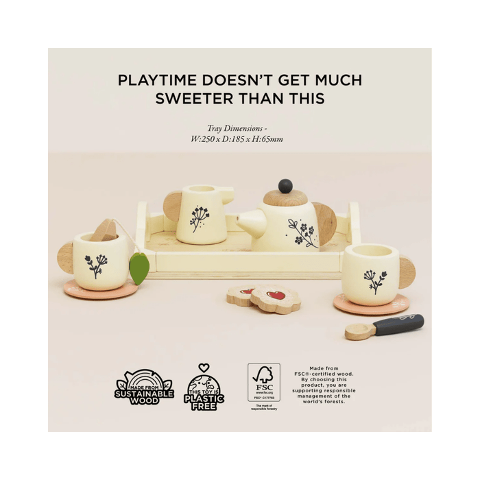 Le Toy Van Wooden Tea Set & Tray
