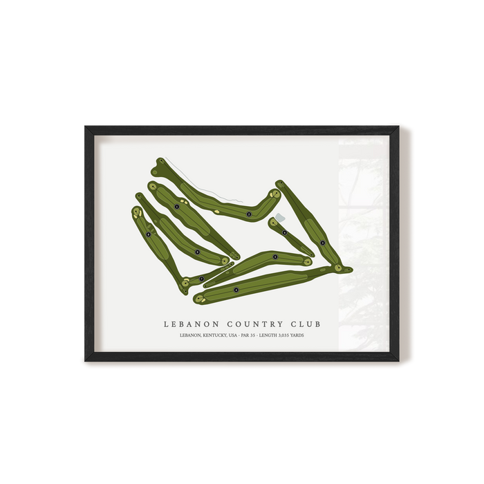 Lebanon Country Club | Golf Course Print | Black+Frame