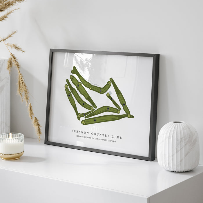 Lebanon Country Club | Golf Course Print | On+Table