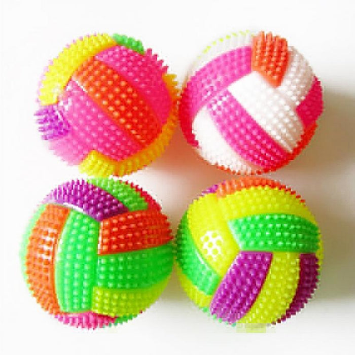 LED Color Changing Dog Squeak Ball Toys Pet Clever