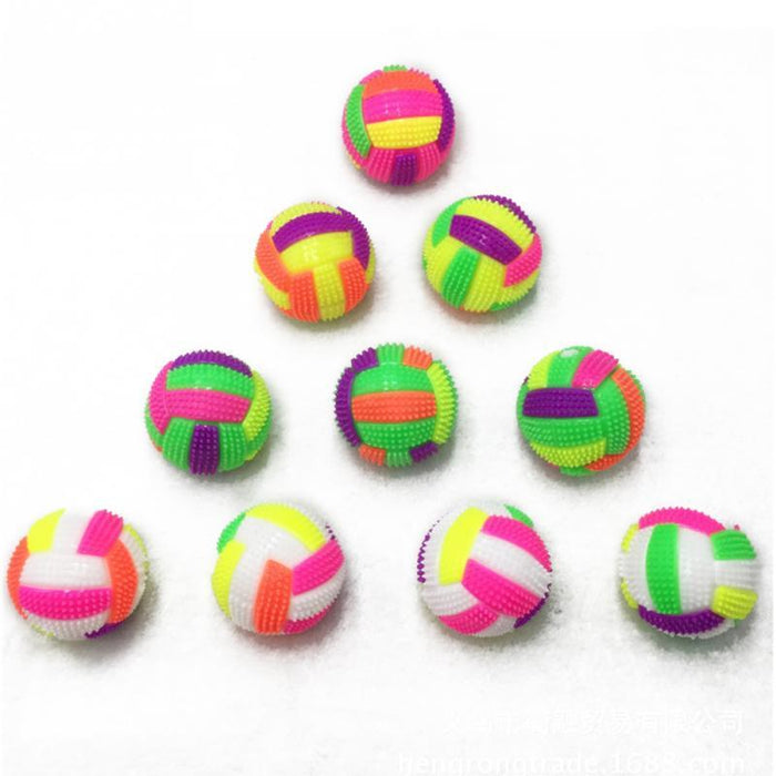 LED Color Changing Dog Squeak Ball Toys Pet Clever