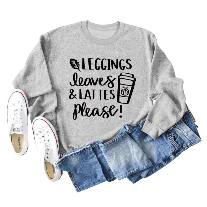 Grey sweater (black font) / S