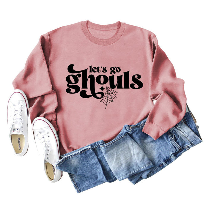 Rose gold sweater (black font) / S