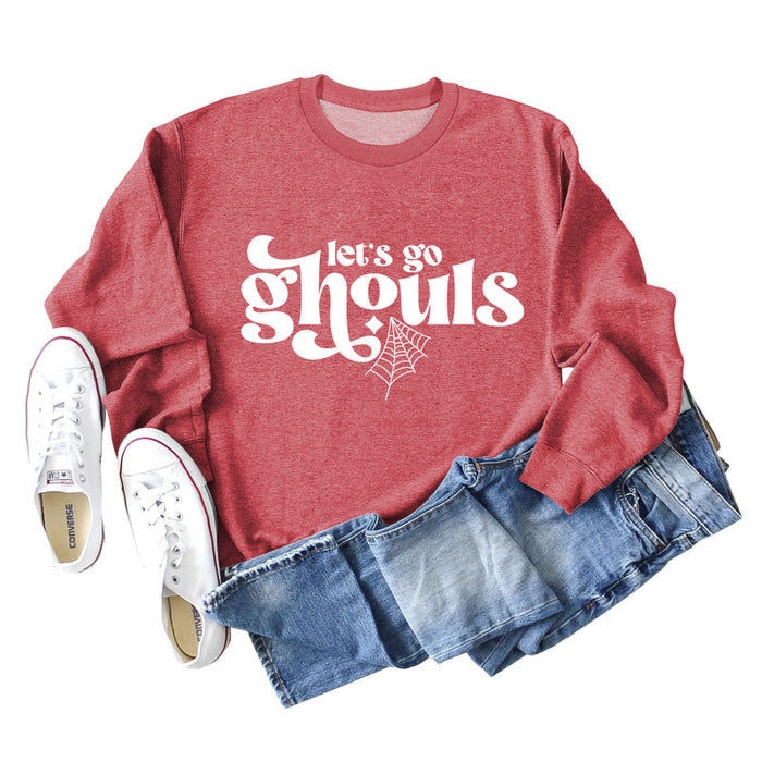 Red sweater (white font) / S