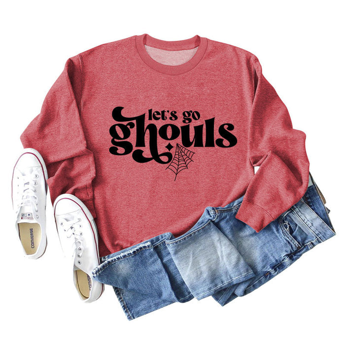 Red sweater (black font) / S