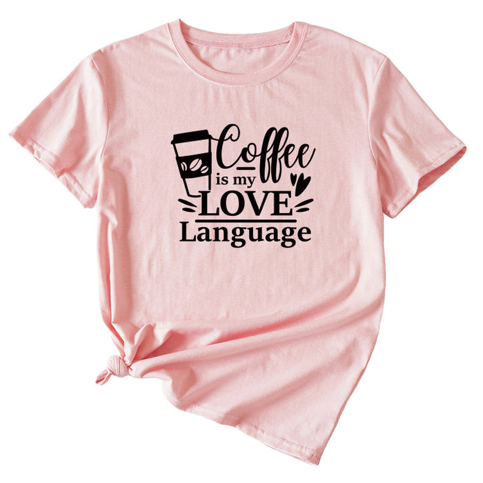 Pink (black font) / S
